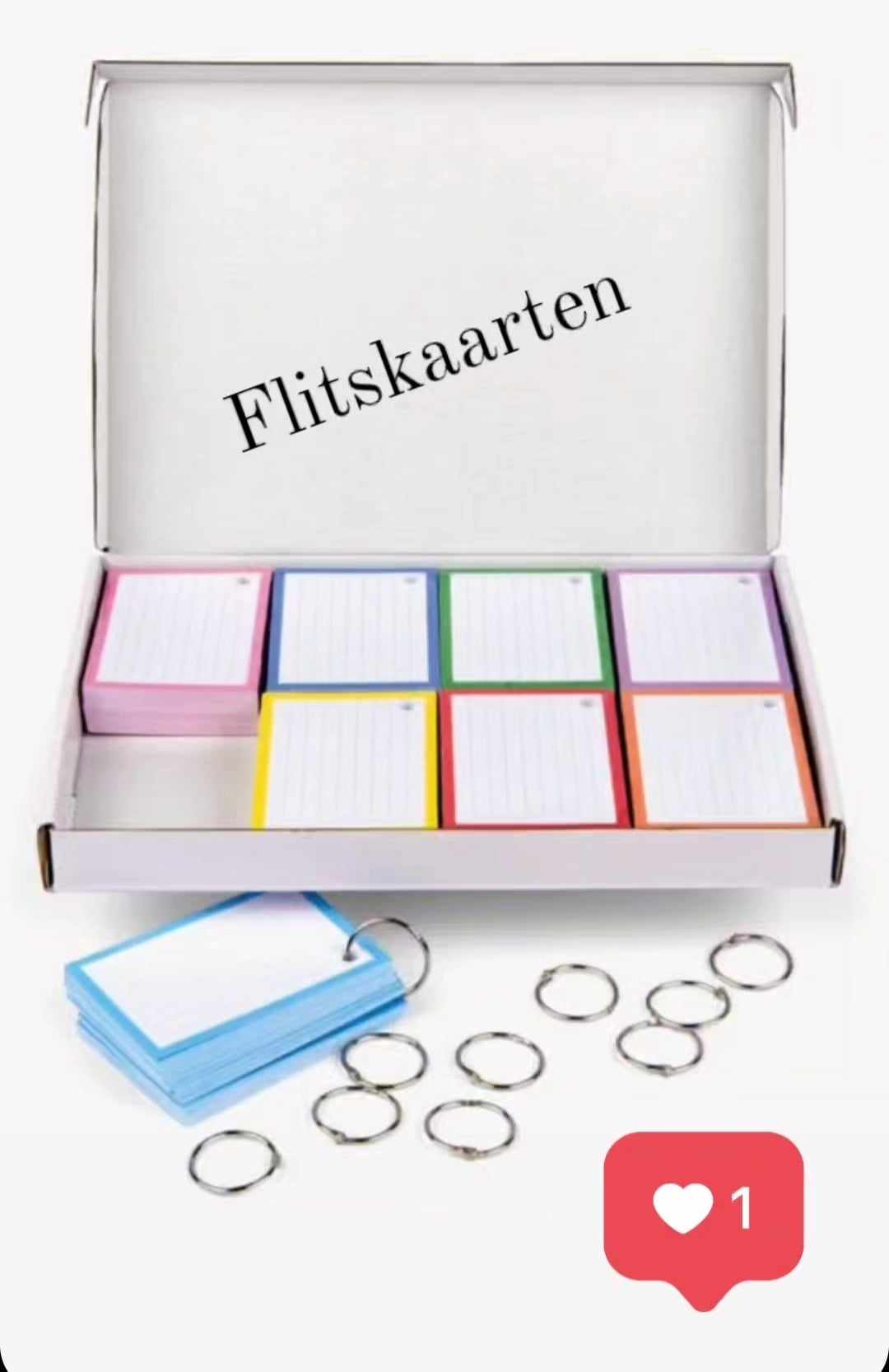 Flits- of geheugenkaarten: mobiele leerhulp! A7-formaat