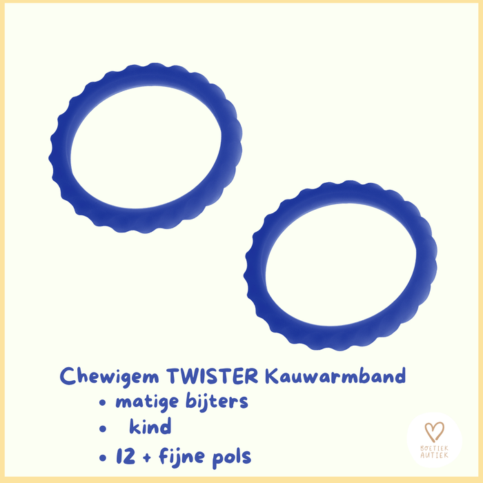 Kauwarmband Twister-lichte kauwer