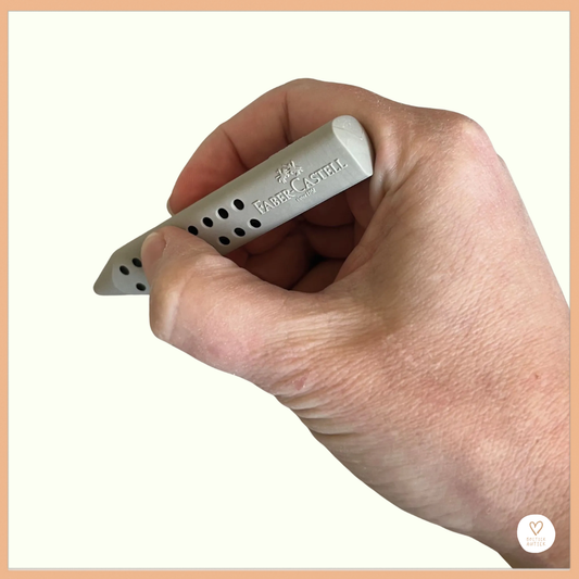 Ergonomisch gummen zonder knoeien!