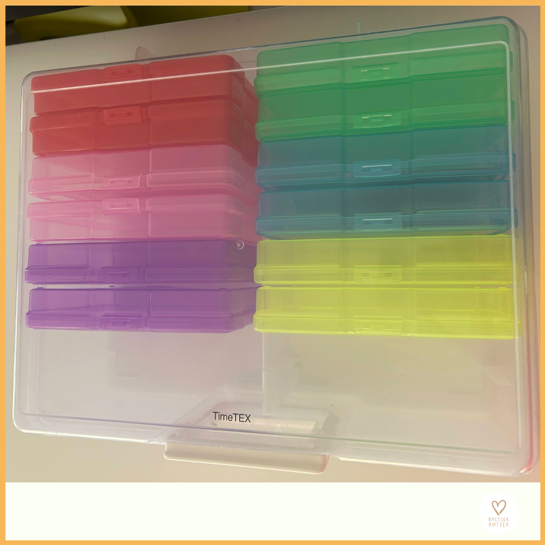 Praktische transparante  stevige organiseerbox / opbergbox.