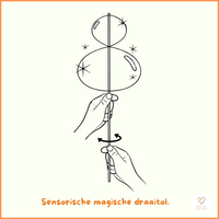 Sensorische magische draaischijf/tol.