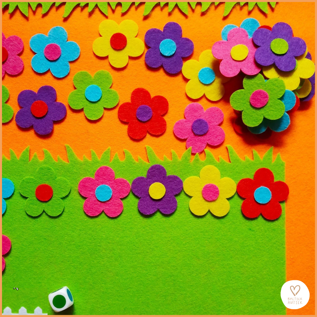 Lente 🌼 Educatief Vilten Bloemenspel 🌼 Leren, spelen en ontdekken!