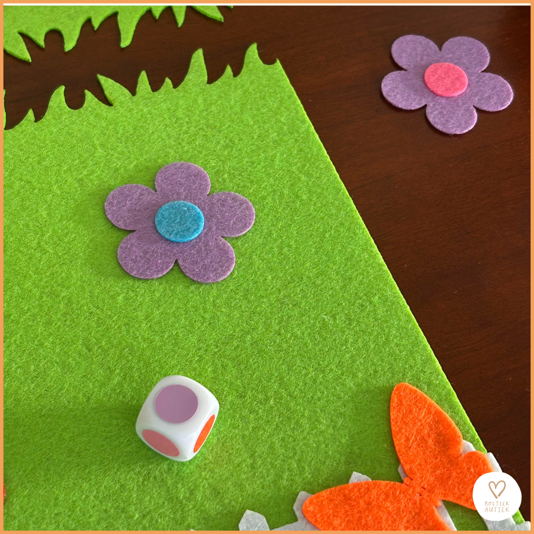 Lente 🌼 Educatief Vilten Bloemenspel 🌼 Leren, spelen en ontdekken!