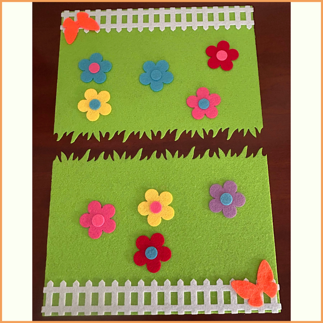 Lente 🌼 Educatief Vilten Bloemenspel 🌼 Leren, spelen en ontdekken!