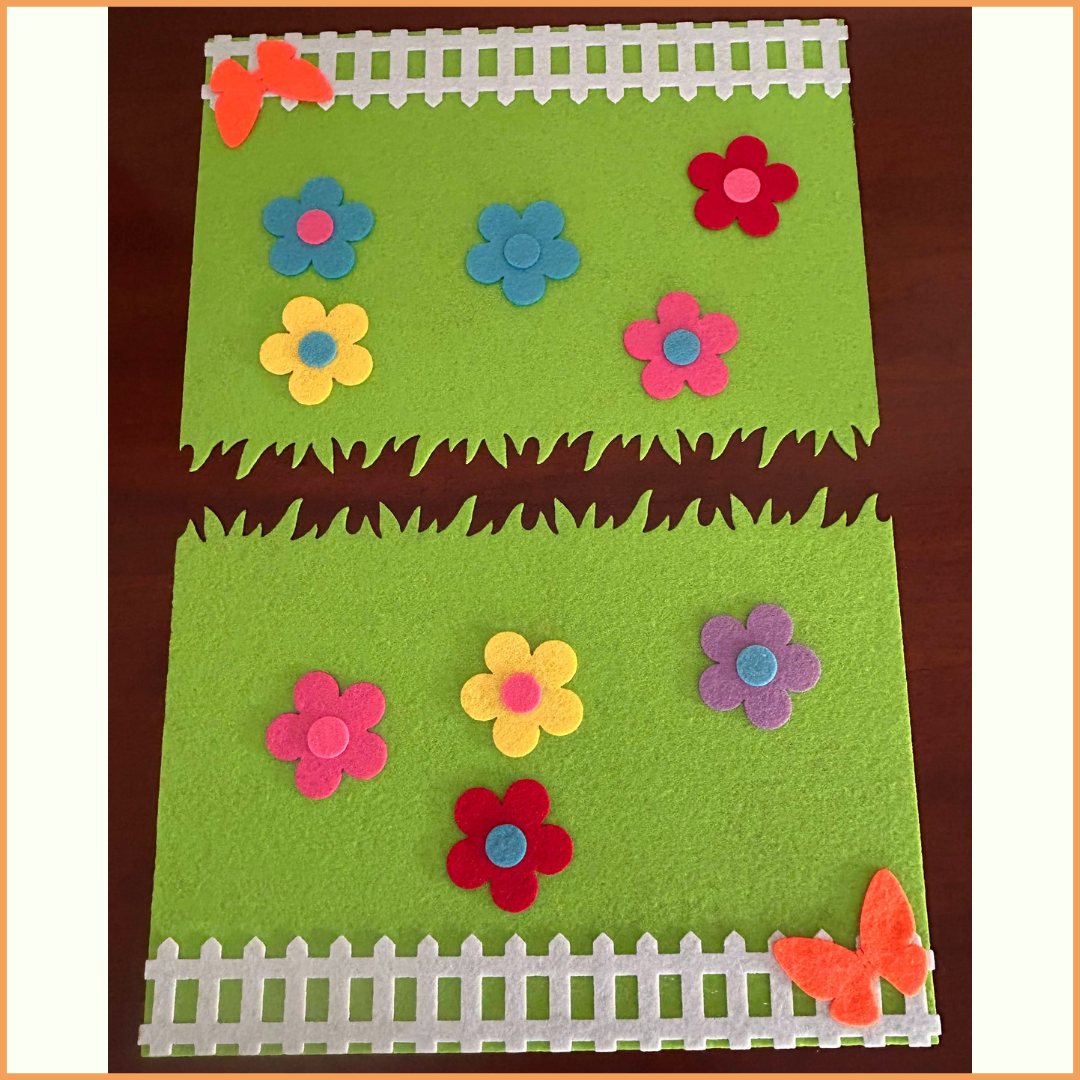 Lente 🌼 Educatief Vilten Bloemenspel 🌼 Leren, spelen en ontdekken!