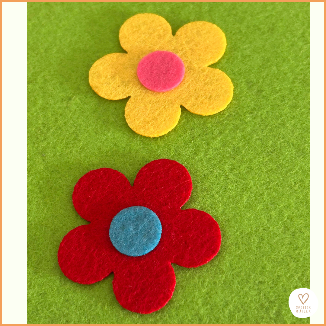 Lente 🌼 Educatief Vilten Bloemenspel 🌼 Leren, spelen en ontdekken!