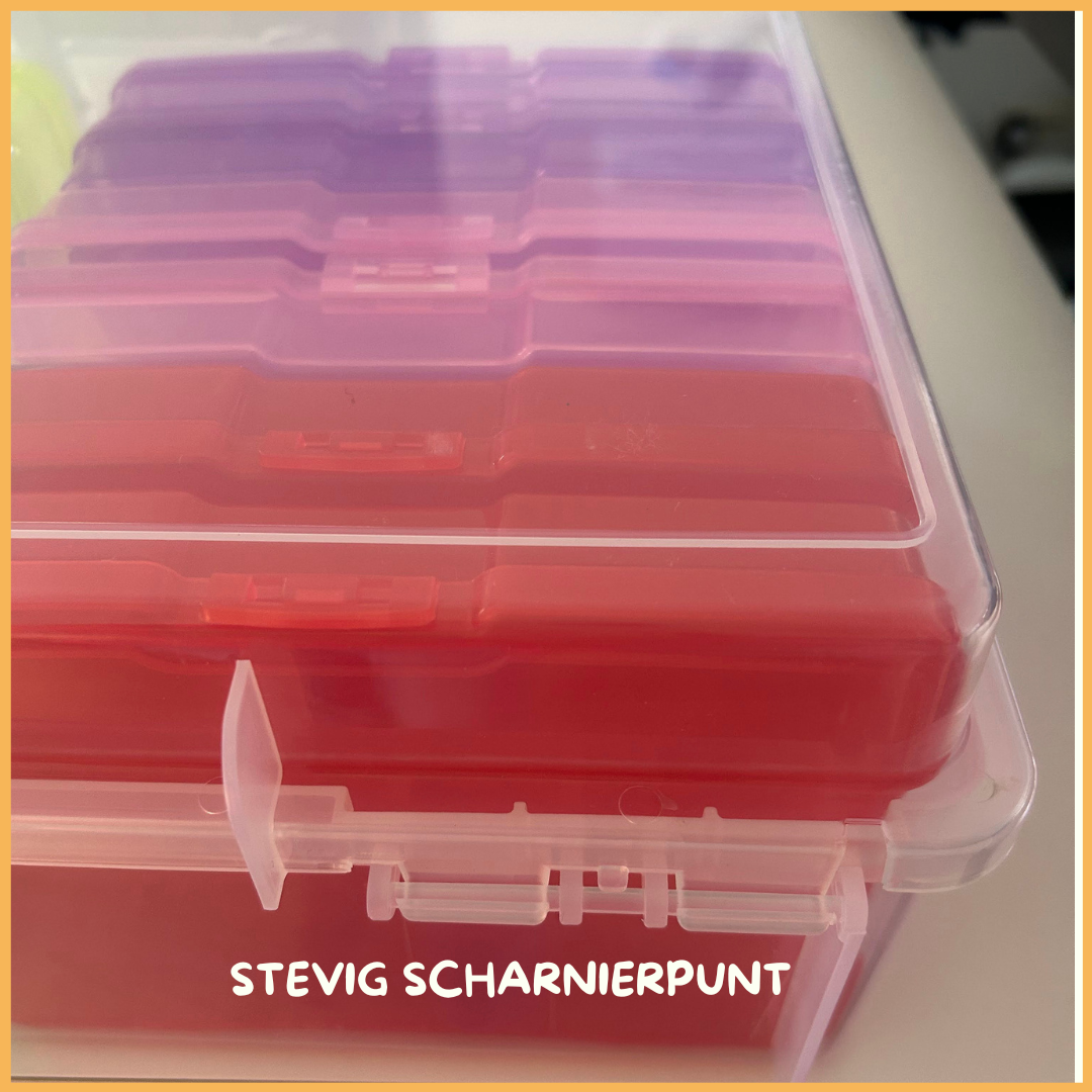 Praktische transparante  stevige organiseerbox / opbergbox.