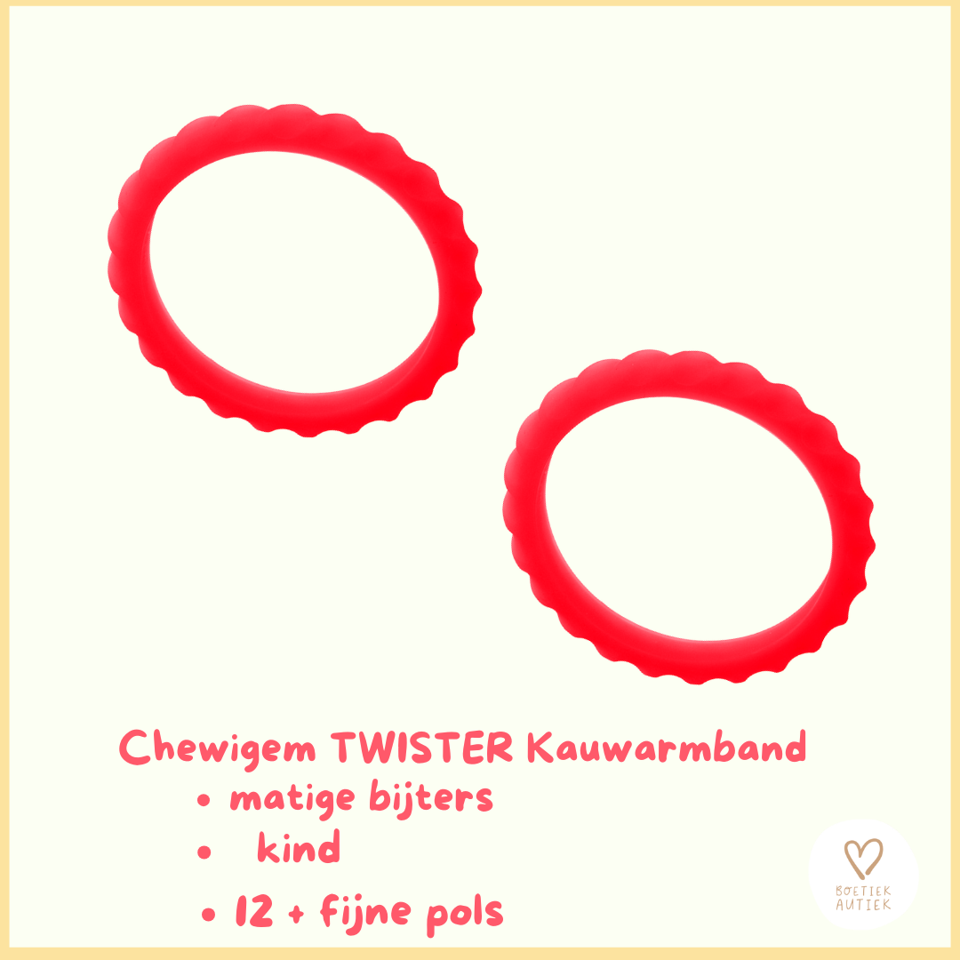 Kauwarmband Twister-lichte kauwer