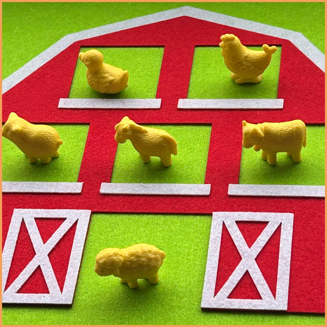 Lente 🐑 Op de Boerderij🐑 plaats de dieren op de juiste plaats in de stal.