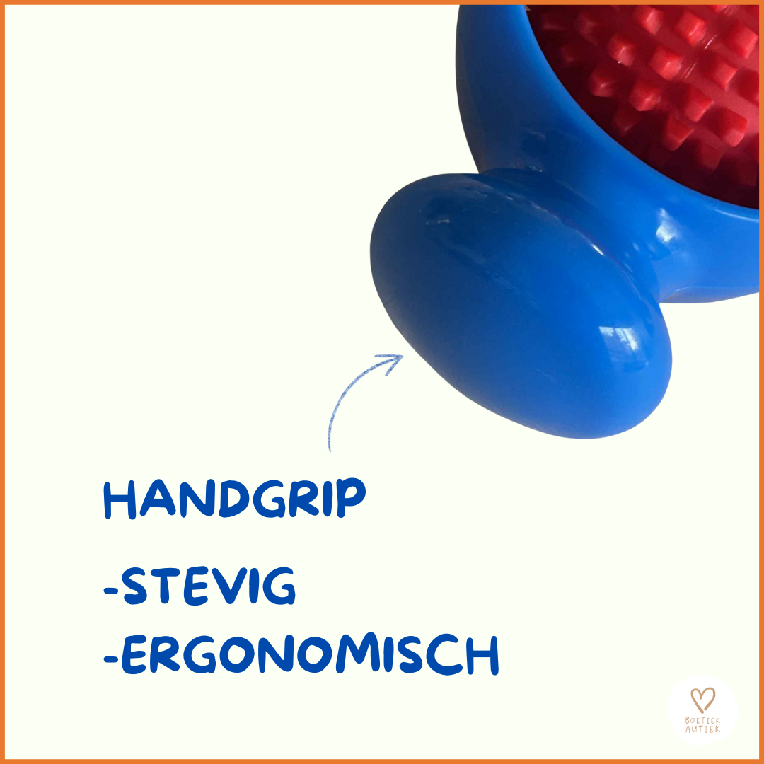 Patroonrol met bolle handgreep.