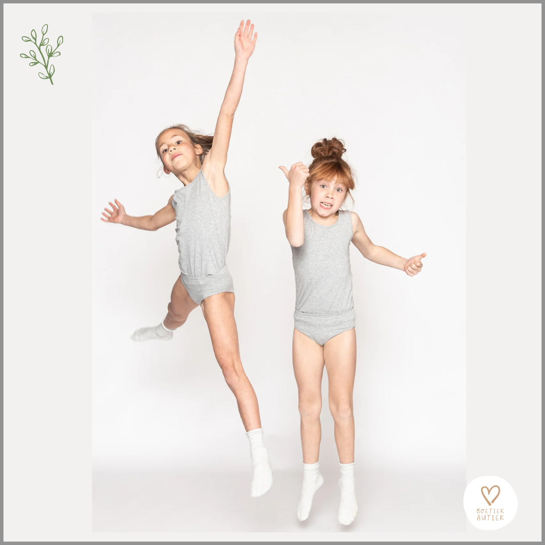 Prikkelarme, naadloze slip/onderbroek: ultra zacht en huidvriendelijk (grijs)