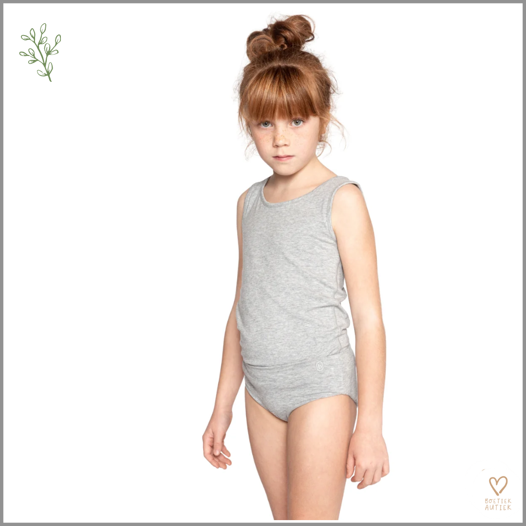 Prikkelarme, naadloze slip/onderbroek: ultra zacht en huidvriendelijk (grijs)