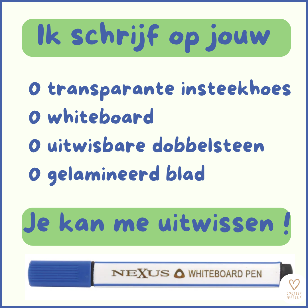 Uitwisbare whiteboardstiften