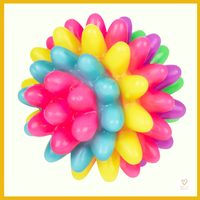 Sensorische regenboogbal met spikes