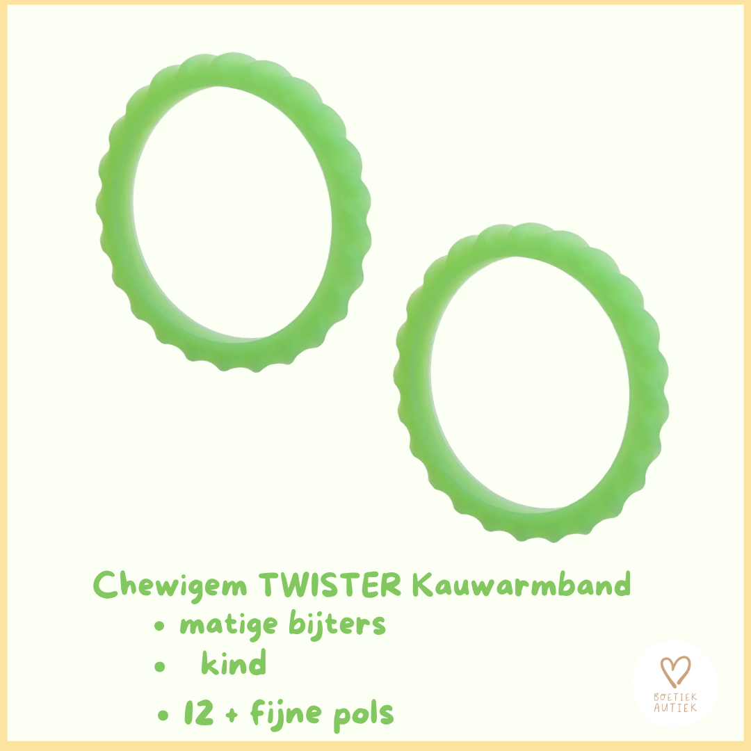 Kauwarmband Twister-lichte kauwer