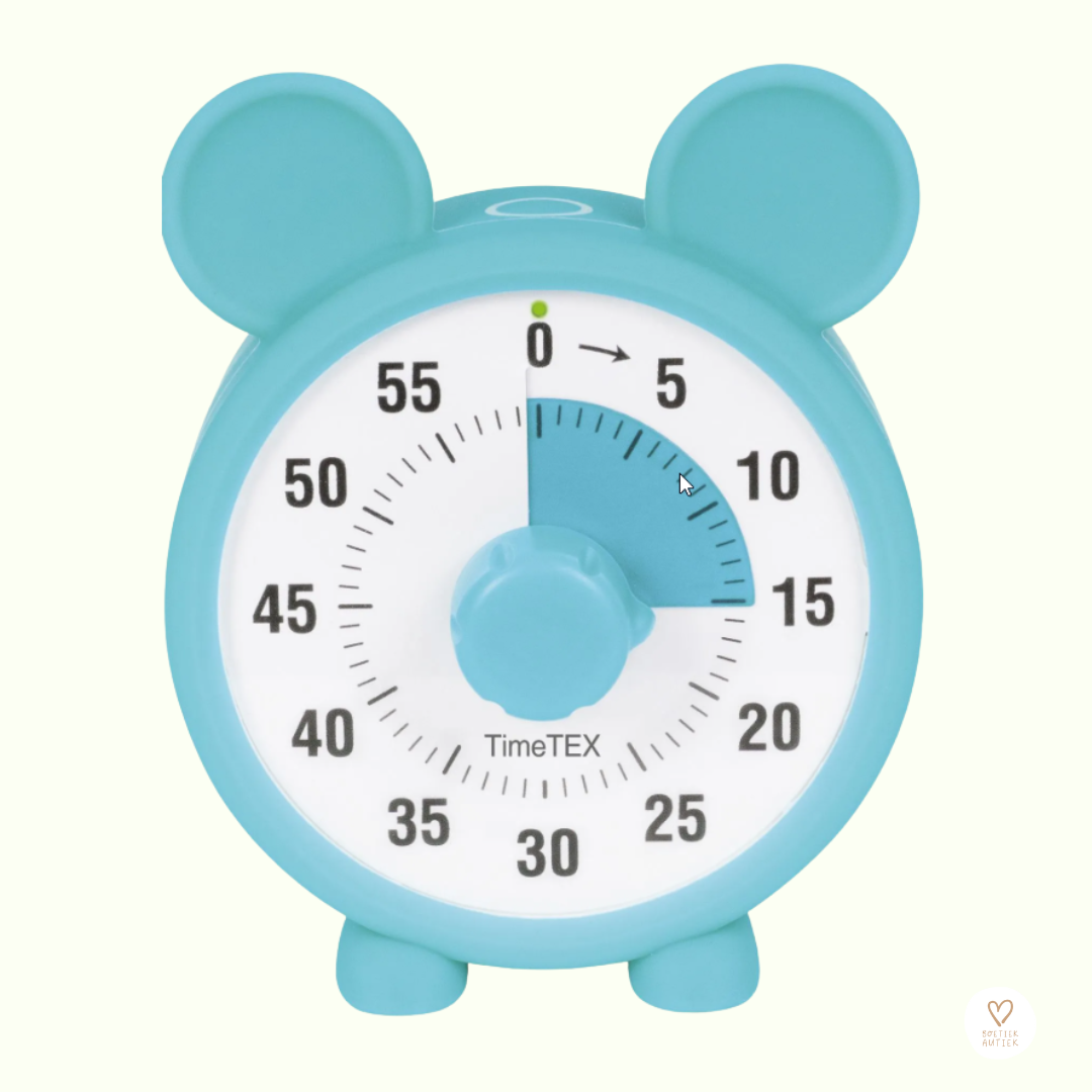 Visuele timer met kleurenschijf (blauw)