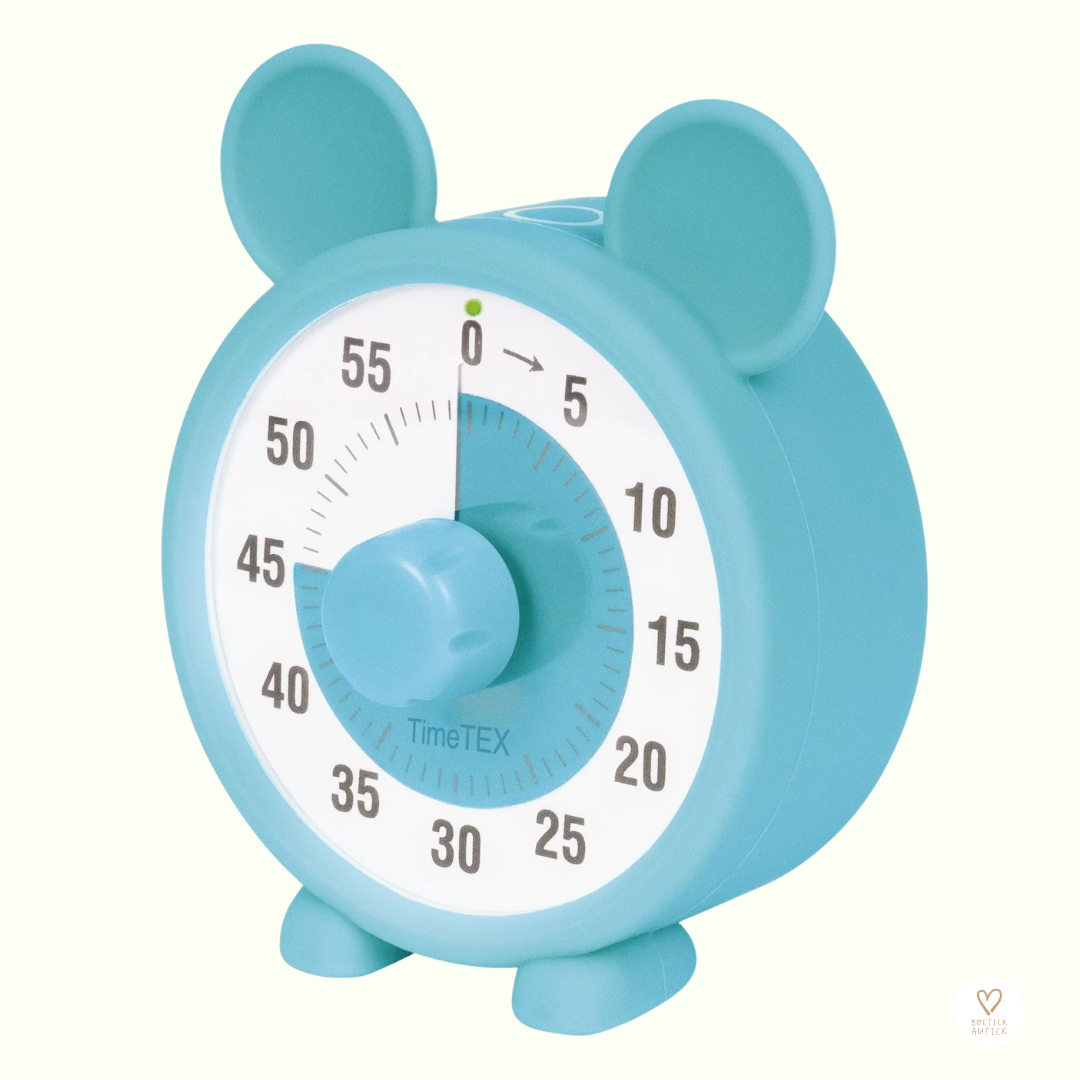 Visuele timer met kleurenschijf (blauw)
