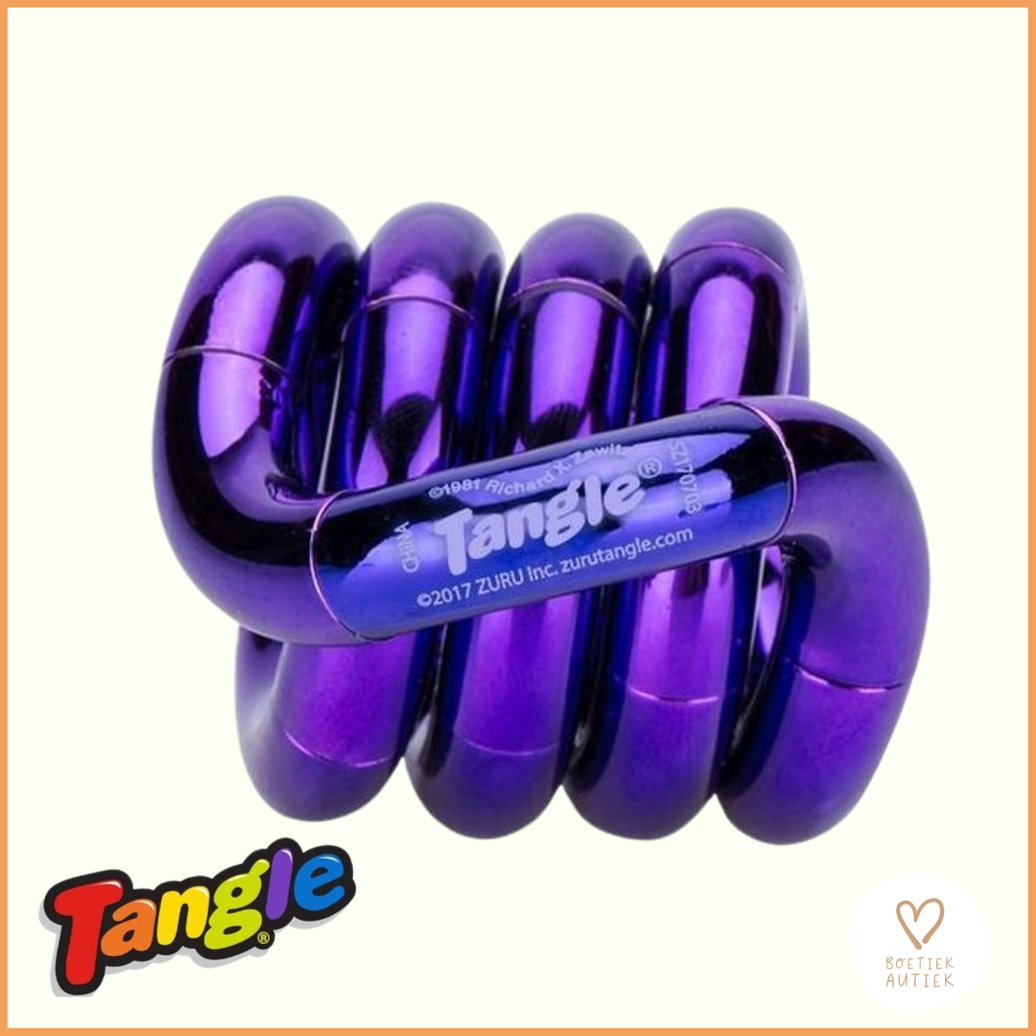 Tangle Metallic Paars  voor friemelhanden, stress doserend