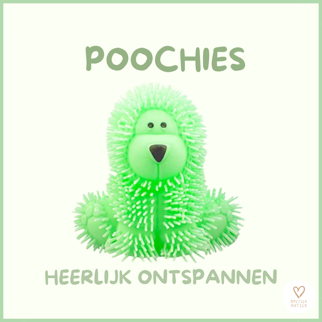 Knijpspeelgoed - pastelkleurige schattige hondjes -poochies (per 2-4)