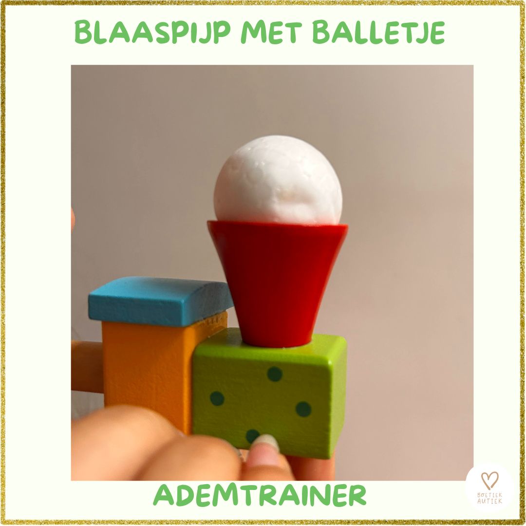 Blaaspijp om ademhaling te oefenen