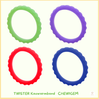 Kauwarmband Twister-lichte kauwer