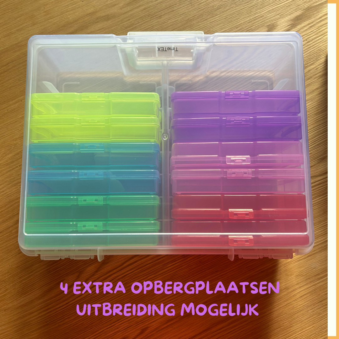 Praktische transparante  stevige organiseerbox / opbergbox.