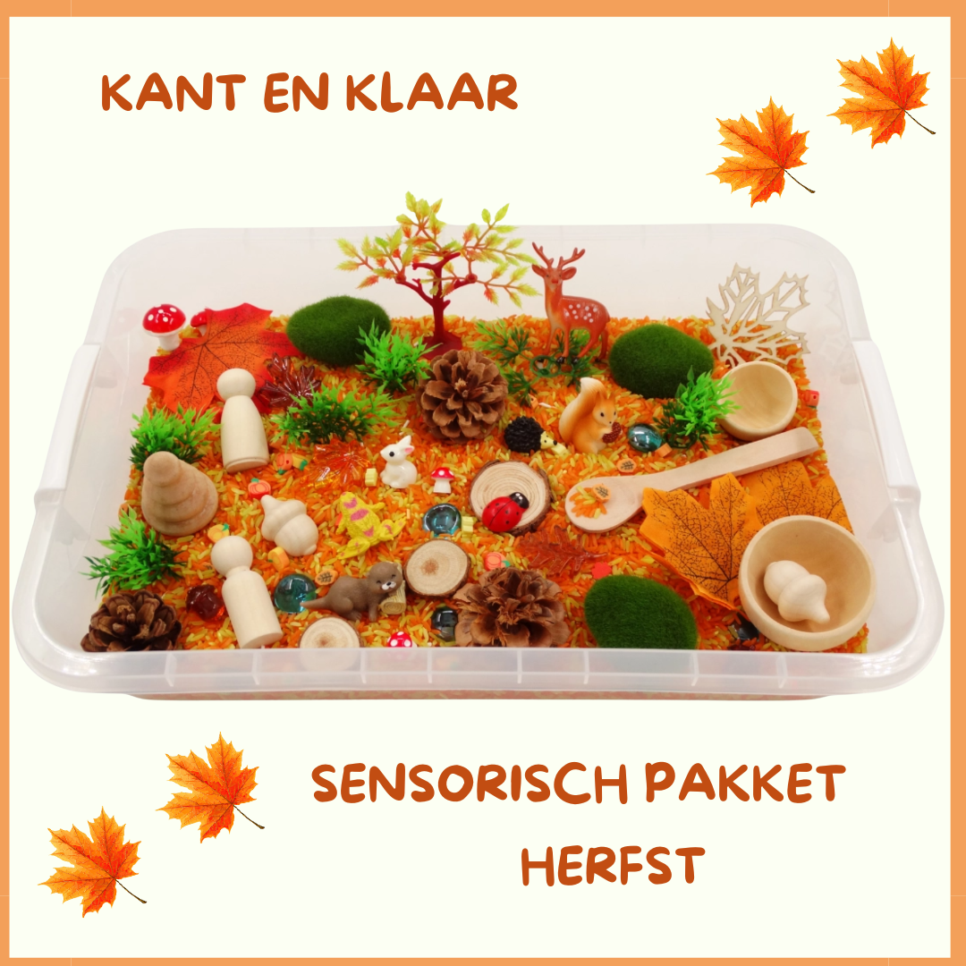 Sensorische Play Tray: thema HERFST
