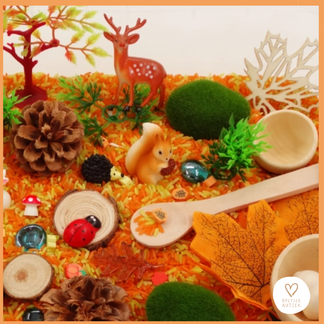 Sensorische Play Tray: thema HERFST