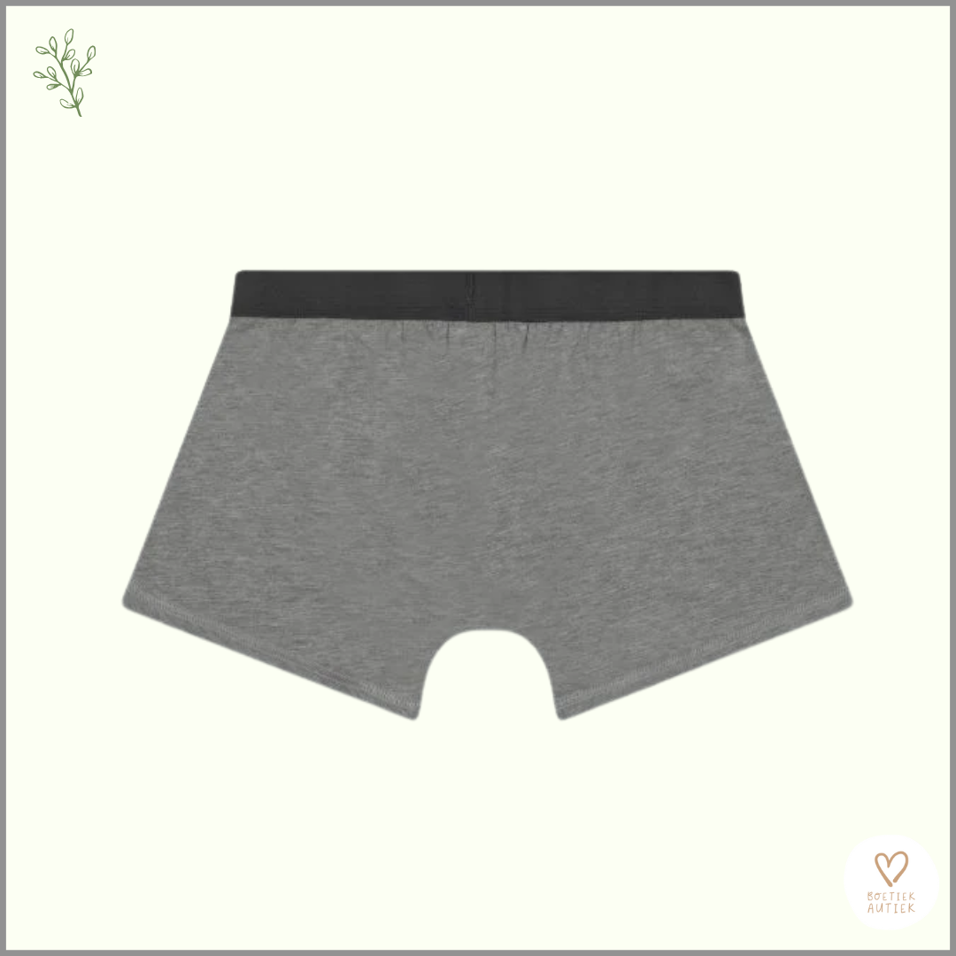 Prikkelarme, labelvrije boxershort : ultra zacht en huidvriendelijk (grijs)