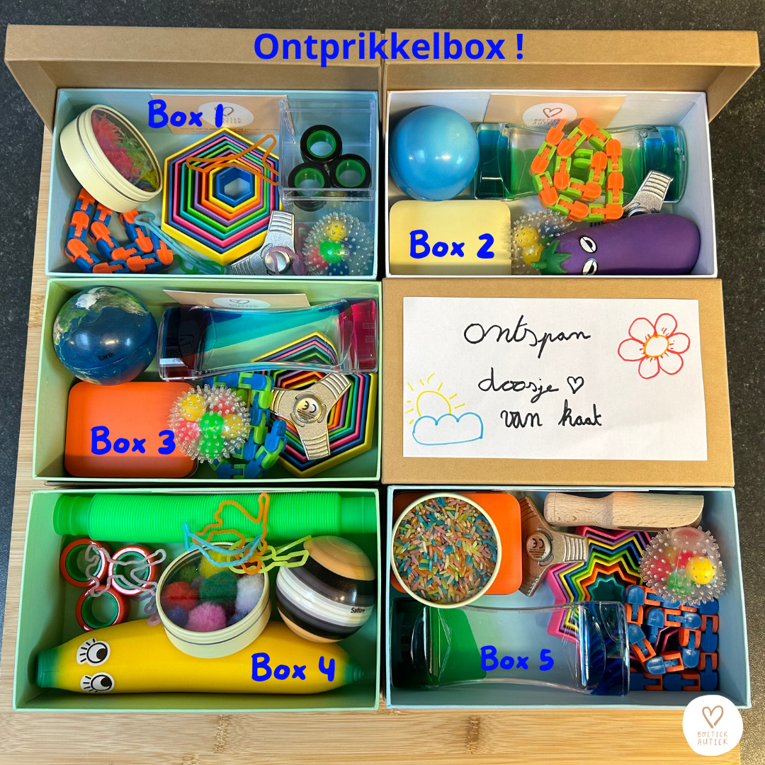 Eerste Hulp Bij Ontprikkelen : Ontprikkelbox  ! Welke box kies jij?