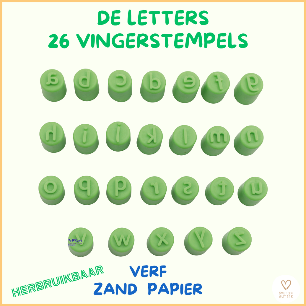 Vingerstempels: letters