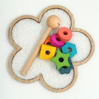 Houten blokkentwister.