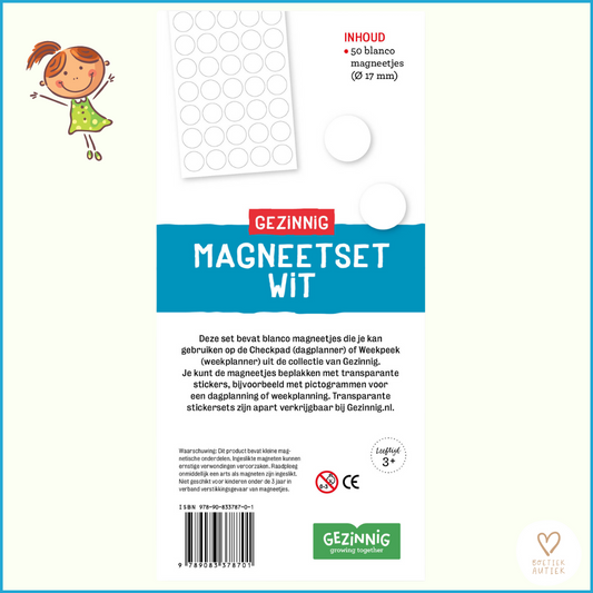 Blanco Magnetische Pictogrammen (aanvullend dag- en weekplanner)