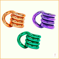 Tangle Metallic Groen  voor friemelhanden, stress doserend