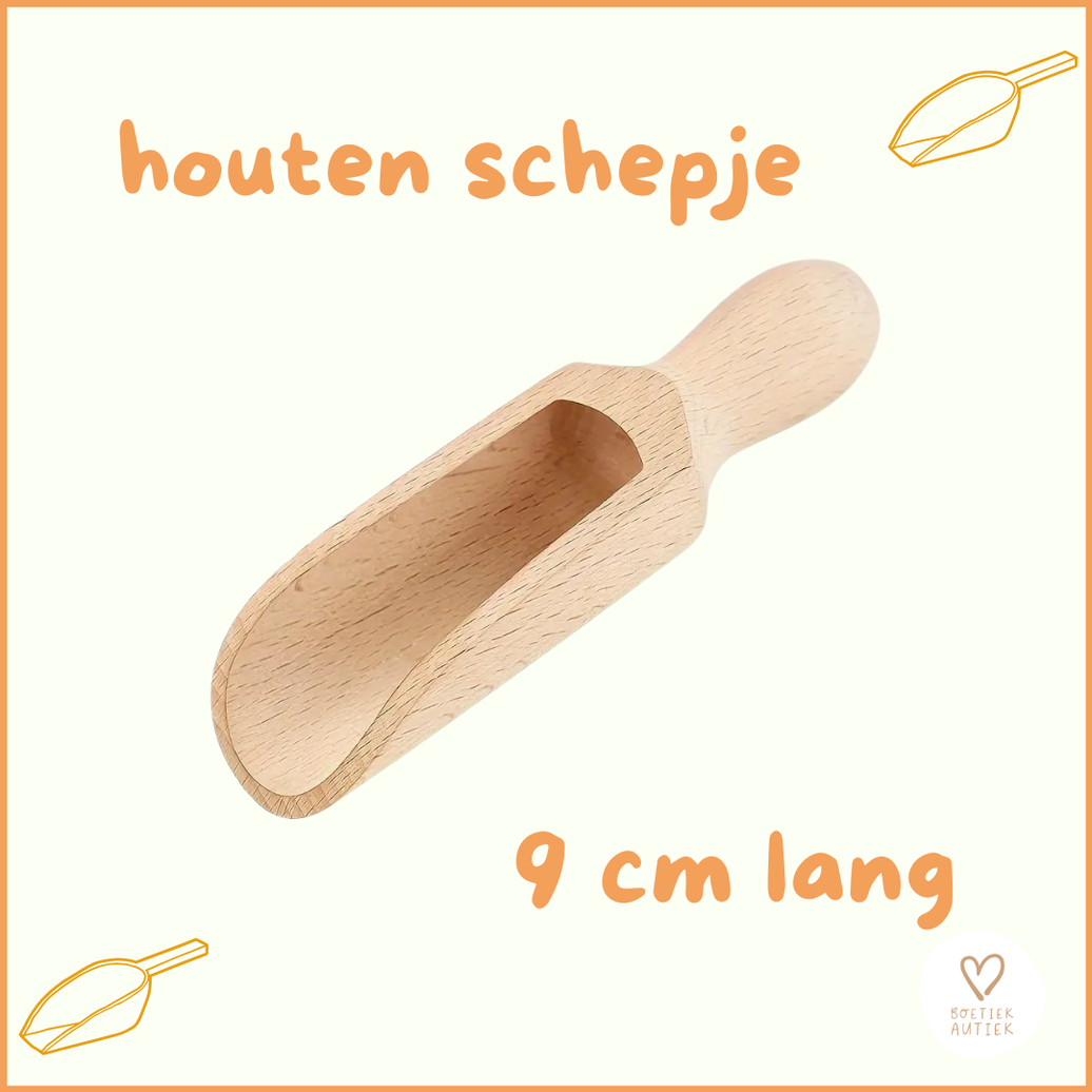 Houten schepje  ( 9cm)