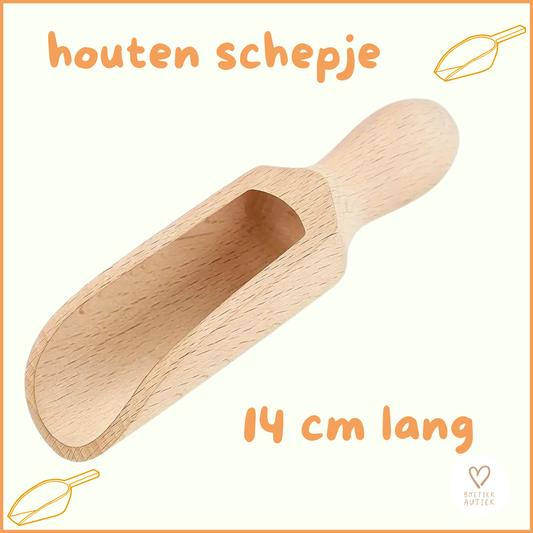 Houten schepje (14 cm)