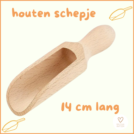 Houten schepje (14 cm)