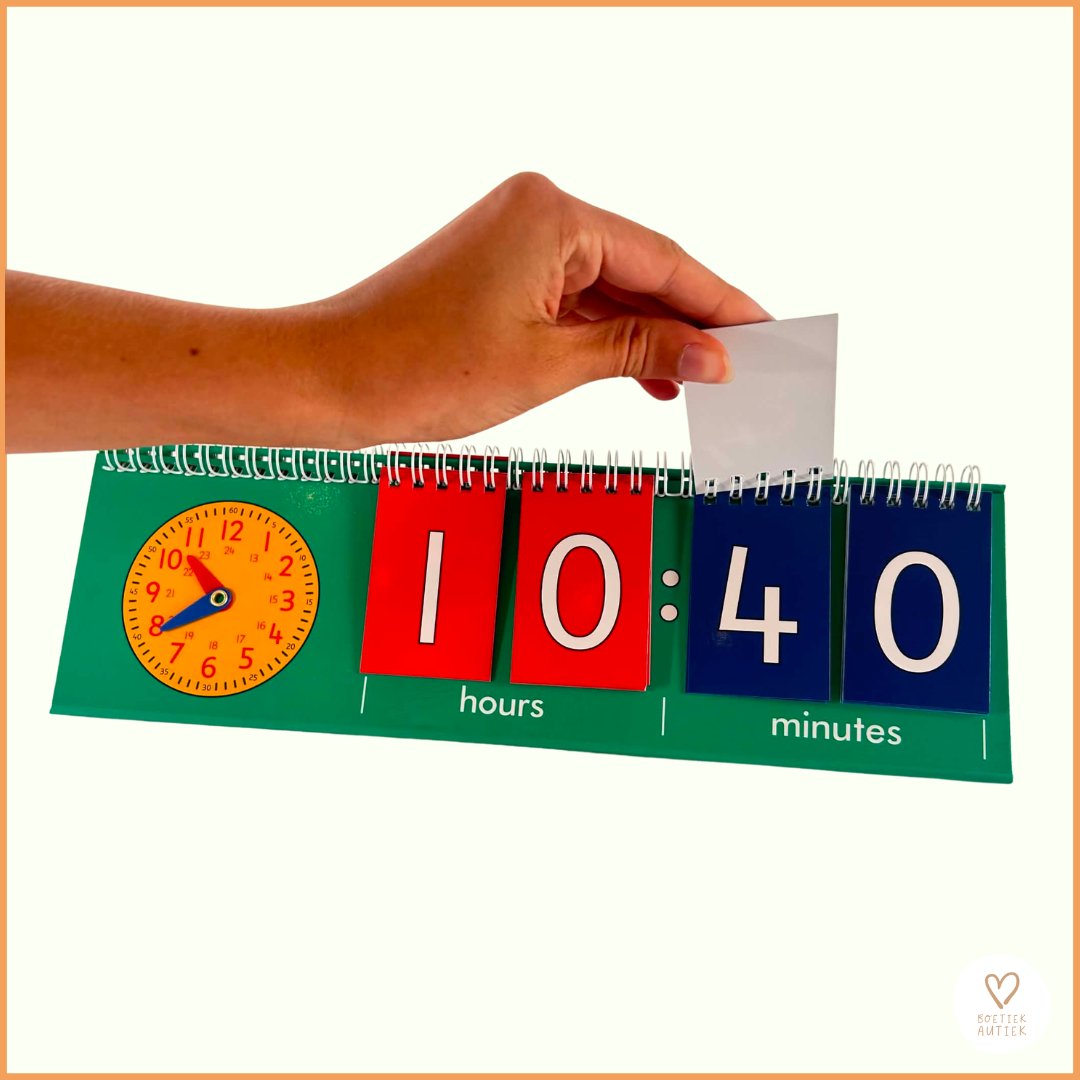 Kloklezen inoefenen : analoog en digitaal FLIPCHART
