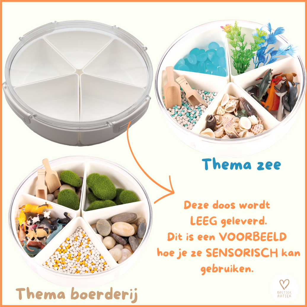 Sensorische doos om ZELF te vullen.