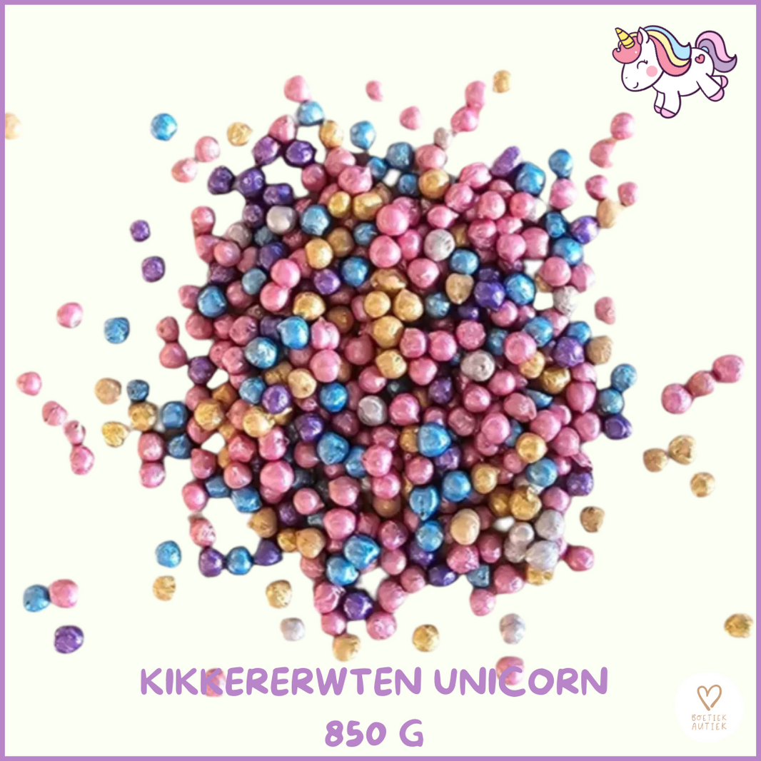 Kikkererwten' Unicorn' : sensorisch speelplezier!